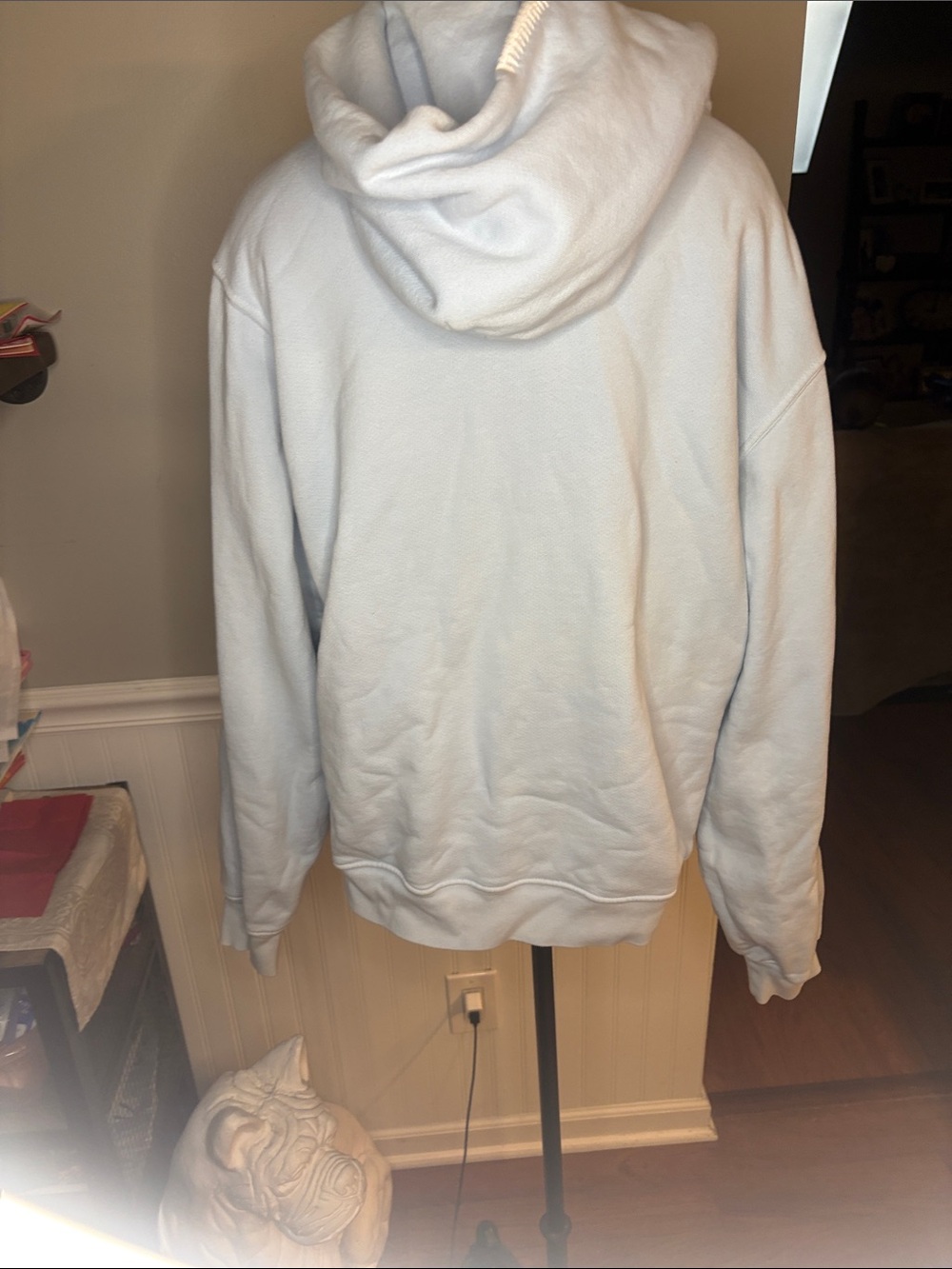 Madhappy Light Blue Hoodie with Navy Logo - Picture 5 of 9